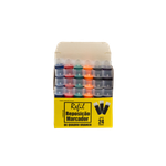 Refil Recarga para Pincel Marcador Quadro Branco 24 unidades