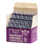Refil Recarga para Pincel Marcador Quadro Branco 24 unidades