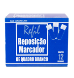 Refil Recarga para Pincel Marcador Quadro Branco 12 unidades