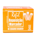 Refil Recarga para Pincel Marcador Quadro Branco 12 unidades