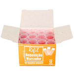 Refil Recarga para Pincel Marcador Quadro Branco 12 unidades