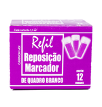 Refil Recarga para Pincel Marcador Quadro Branco 12 unidades
