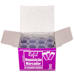 Refil Recarga para Pincel Marcador Quadro Branco 12 unidades
