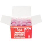Refil Recarga para Pincel Marcador Quadro Branco 12 unidades