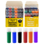 Refil Recarga para Pincel Marcador Quadro Branco 36 unidades