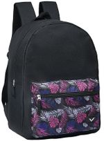 Mochila Escolar Básica Estampada Feminina Preto