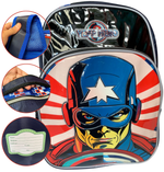 Mochila Escolar Infantil Unissex Capitão América Marvel