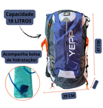 Mochila ideal Camping Refil Hidratação com Fitas refletivas