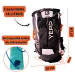 Mochila ideal Camping Refil Hidratação com Fitas refletivas