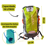 Mochila ideal Camping Refil Hidratação com Fitas refletivas