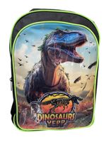 Mochila Infantil Alças ajustáveis Masculina Dinossauro Verde
