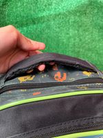 Mochila Infantil Alças ajustáveis Masculina Dinossauro Verde