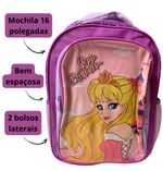 Mochila Infantil Feminina Escolar Poliéster Princesa Color