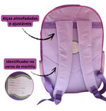 Mochila Infantil Feminina Escolar Poliéster Princesa Color