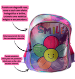 Mochila Infantil Feminina Flor Pequena Smile