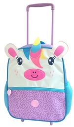 Mochila Rodinha Unicornio Baby Orelhinhas Pré Escola