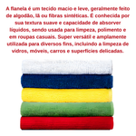 10 Flanelas Pano Microfibra Limpa Carro Vidro Pia Multiuso