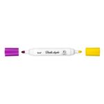 Marcador Pincel Quadro Branco 2 Em 1 Ponta Dupla-2 Cores Brw Cx/12