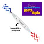 Marcador Pincel Quadro Branco 2 Em 1 Ponta Dupla-2 Cores Brw Cx/12