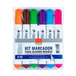 Kit Com 6 Pincel Marcador Para Quadro Branco Brw