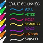8 Marcadores Giz Liquido Neon Ekove - Brw