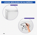 Lousa quadro branco ECO alumínio 40x30cm/60x40cm/80x60cm