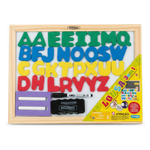 Lousa ABC magnética dupla face quadro branco e lousa verde 40x30cm/60x40cm