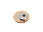 Ímã de neodímio bloco 16x10x3 mm - N42 - c/ 1 furo escariado M3