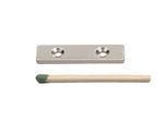 Ímã de neodímio bloco 40x10x2 mm - N42 - c/ 2 furo escariado M3