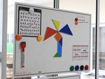 Quadro magnético flexivel branco 60 x 40 cm para vidros