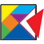 Tangram Magnético - Grande