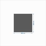 Chapa de aço branca 200x200 mm