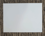 Chapa de aço branca 300x400 mm- Com bordas dobradas