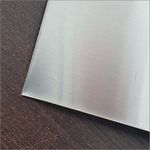 Chapa de aço inox escovado 100x400 mm