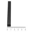 Ímã de Ferrite Bloco 50x10x10 mm