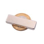 Ímã de neodímio bloco 40x12x4,5 mm - N42