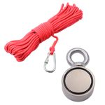 Kit de Pesca Magnética – Ímã 110 kg + Corda 20 m