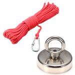 Kit de Pesca Magnética – Ímã 220 kg + Corda 20 m