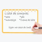 Quadro de recados magnético p/ geladeira, quadros, etc - Bloco de Anotações
