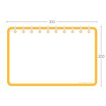 Quadro de recados magnético p/ geladeira, quadros, etc - Bloco de Anotações