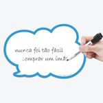 Quadro de recados magnético p/ geladeira, quadros, etc - Nuvem