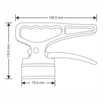 Fixador Magnético com Alça e Gatilho - 30kg