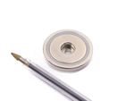 Fixador Magnético 40x8 mm com Furo Rebaixado
