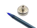 Fixador Magnético 25x8 mm com pino c/ rosca interna