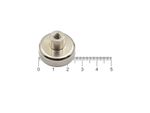 Fixador Magnético 25x8 mm com pino c/ rosca interna