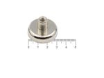 Fixador Magnético 32x8 mm com pino c/ rosca interna