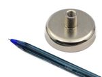 Fixador Magnético 48x11 mm com pino c/ rosca interna