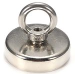 Fixador Magnético 75x15 mm para pesca magnética com olhal - 220KG