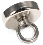 Fixador Magnético 75x15 mm para pesca magnética com olhal - 220KG