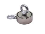 Fixador Magnético 67x28 mm com olhal na lateral e na face para pesca magnética - 200KG